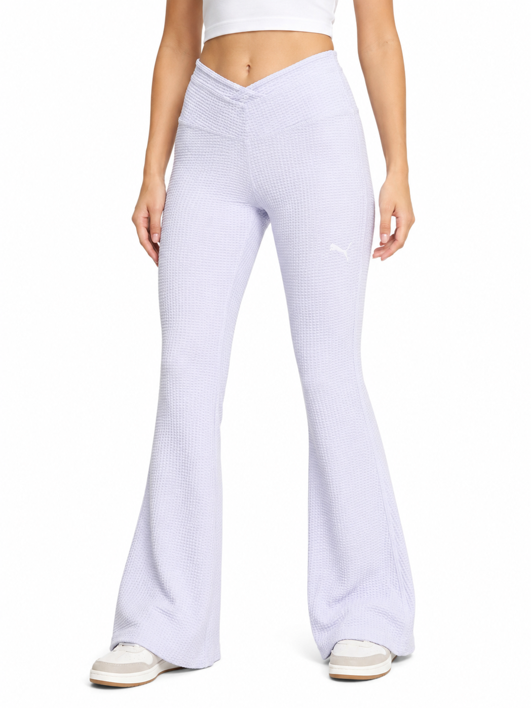 PUMA TEXTURED FLARE PANTS - 1
