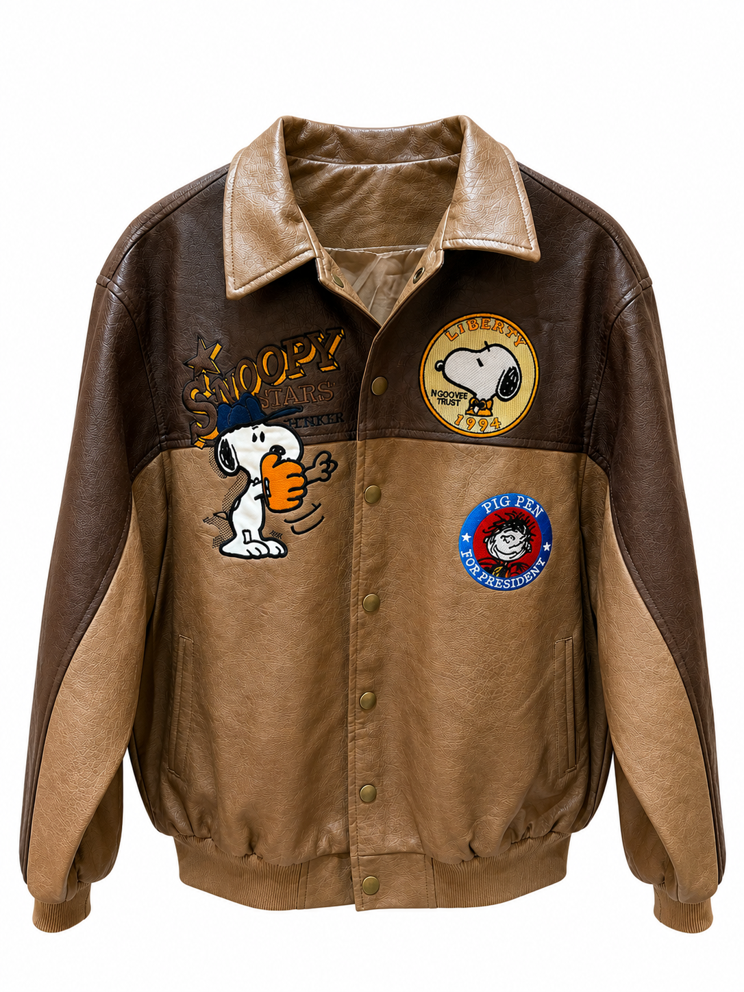 SNOOPY LEATHER JACKET - 1