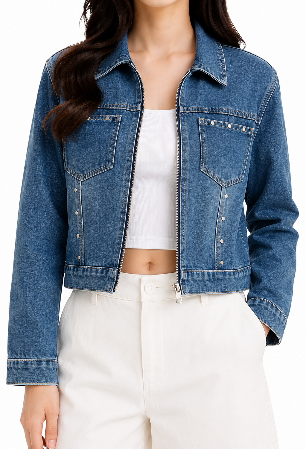 SELENE DENIM JACKET - 1