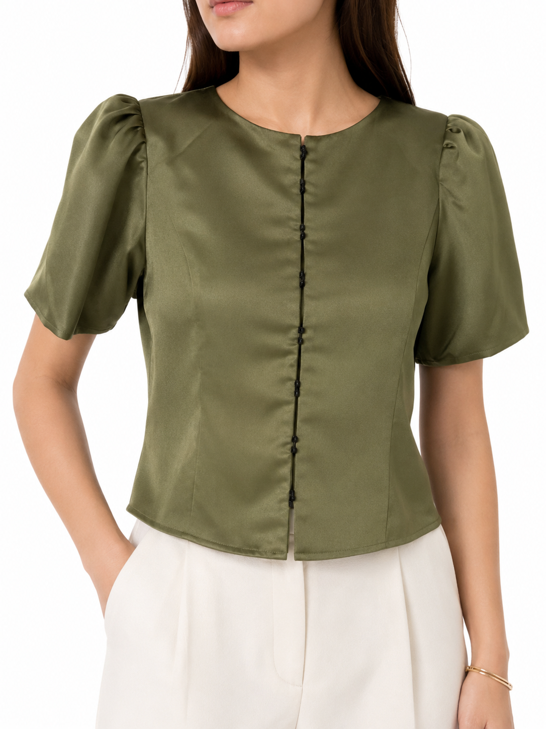 PAIGE SILK TOP - 1