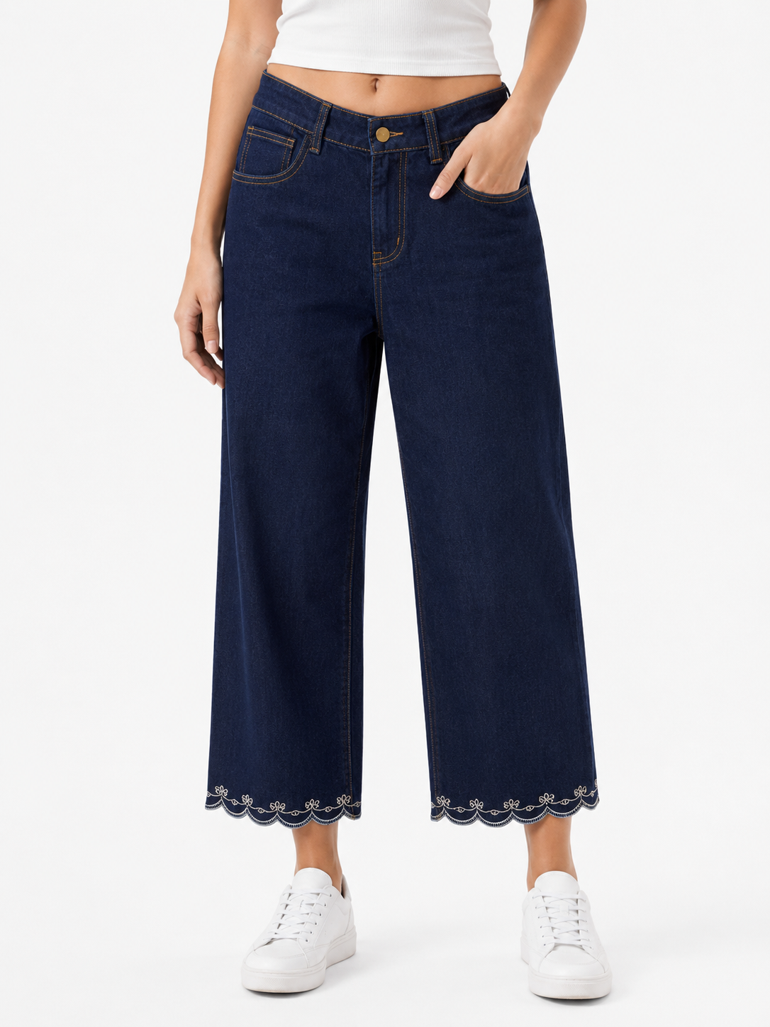 ELENA DENIM PANTS - 1